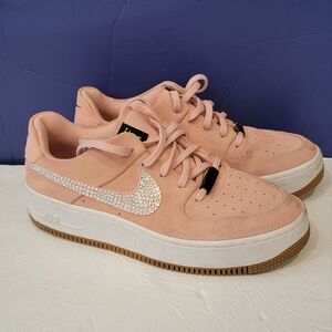 Nike Air women's personalized pink sneakers size 9